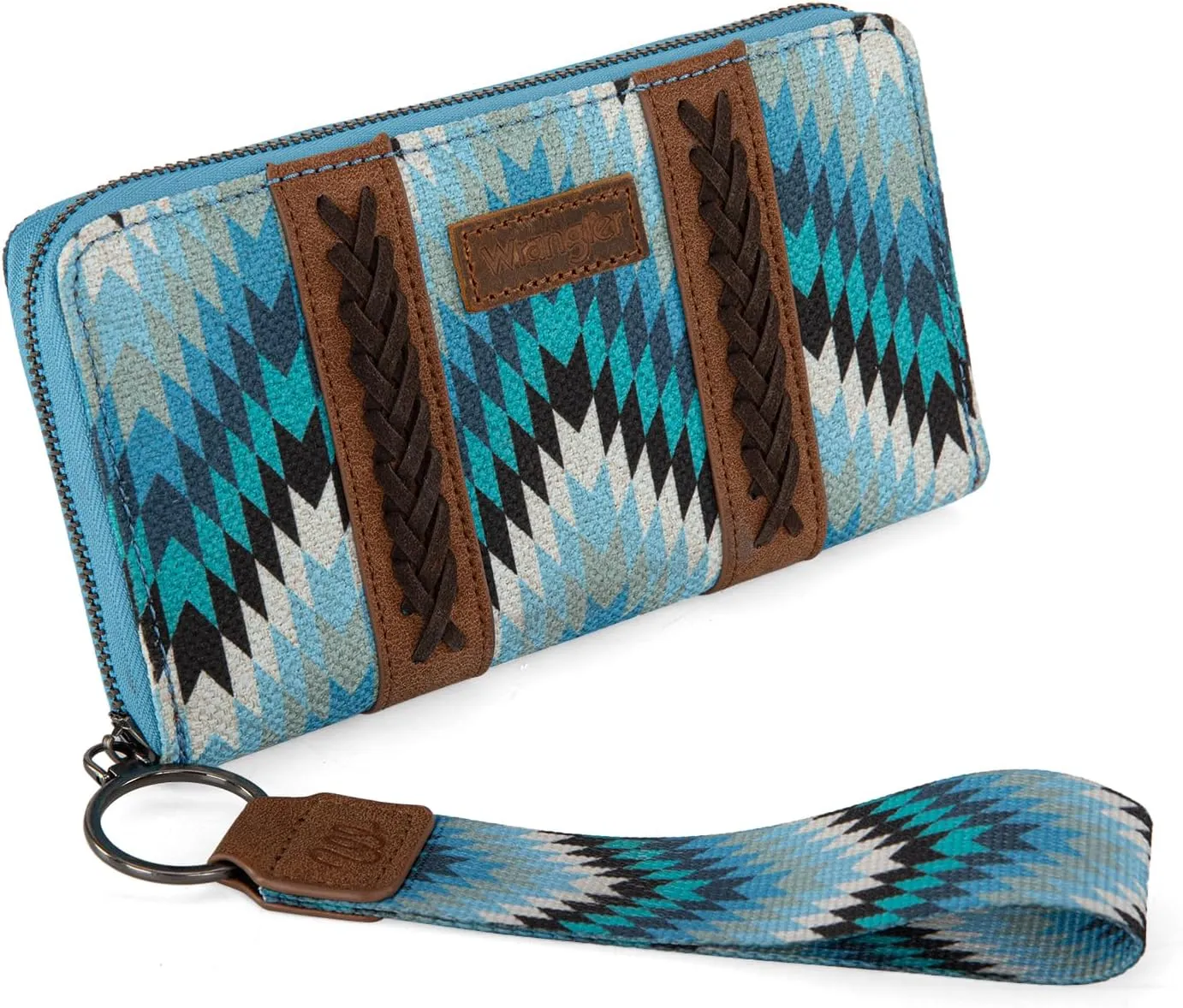 Wrangler Wallet Wristlet Aztec Clutch Long Purse Boho Credit Card Holder Wallet