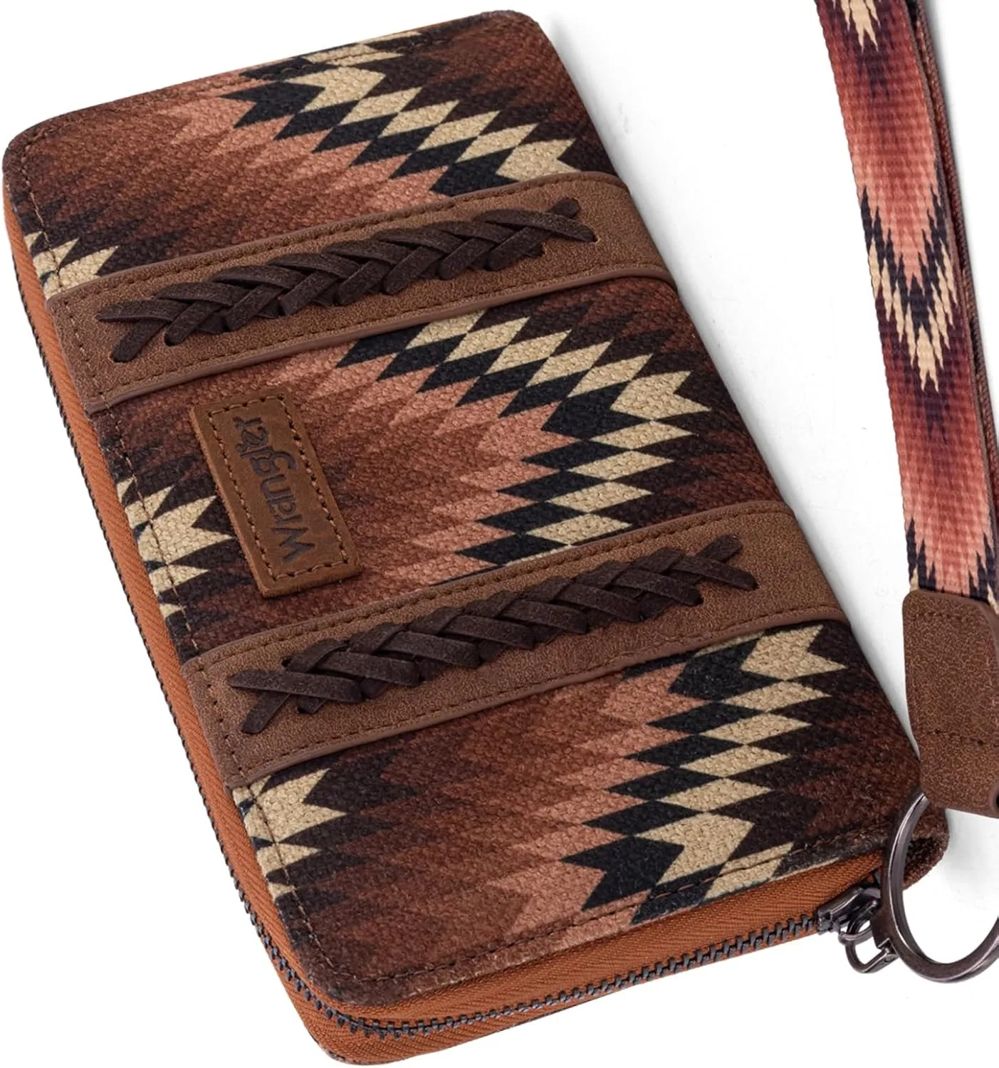 Wrangler Wallet Wristlet Aztec Clutch Long Purse Boho Credit Card Holder Wallet