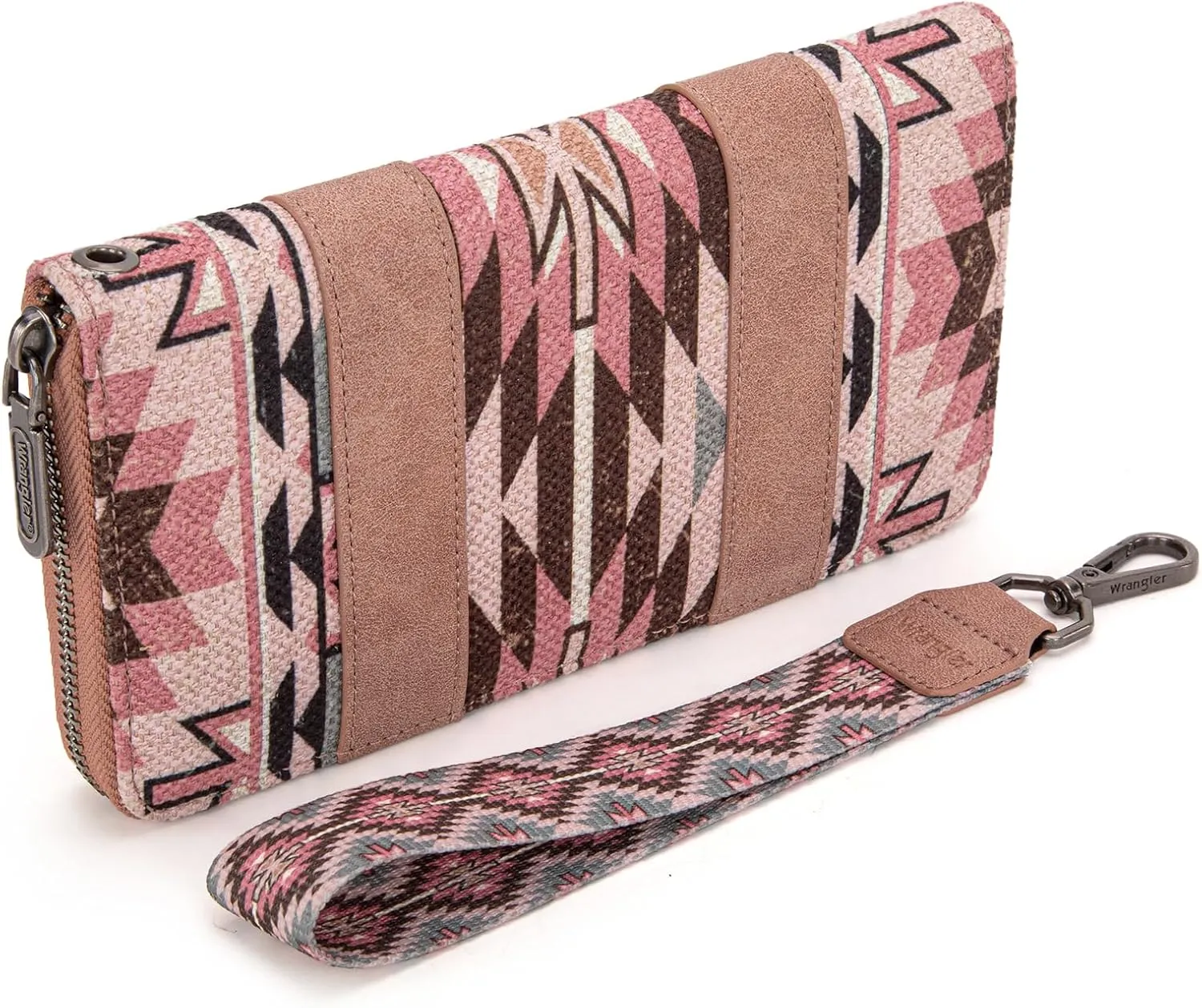 Wrangler Wallet Wristlet Aztec Clutch Long Purse Boho Credit Card Holder Wallet