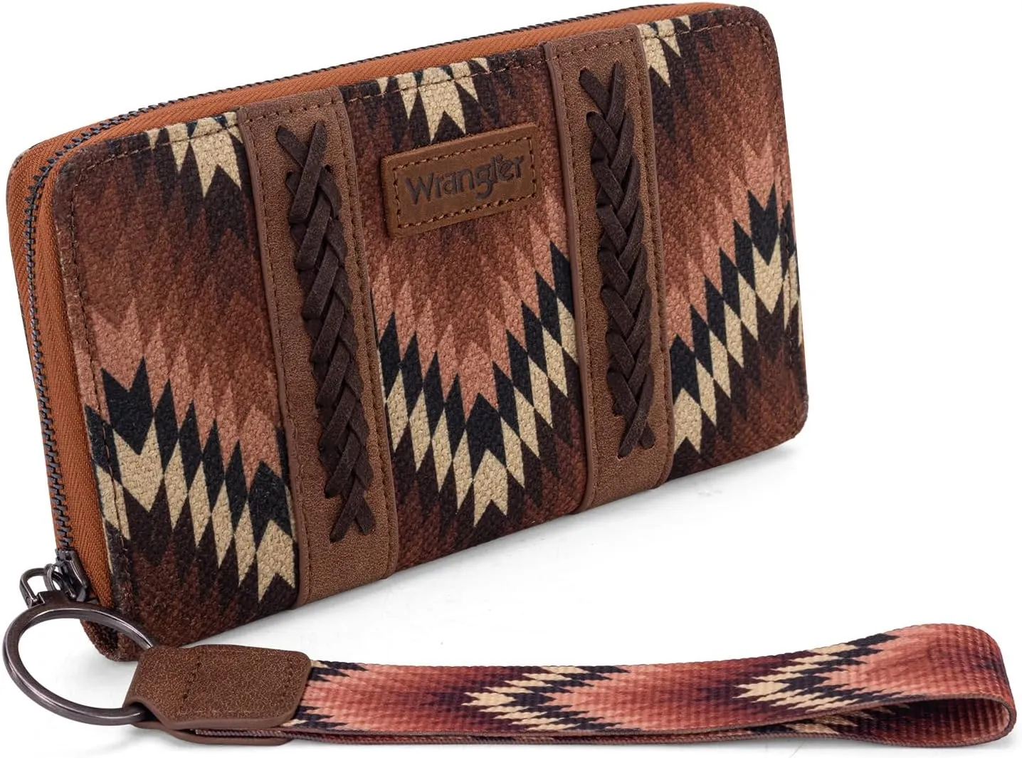 Wrangler Wallet Wristlet Aztec Clutch Long Purse Boho Credit Card Holder Wallet