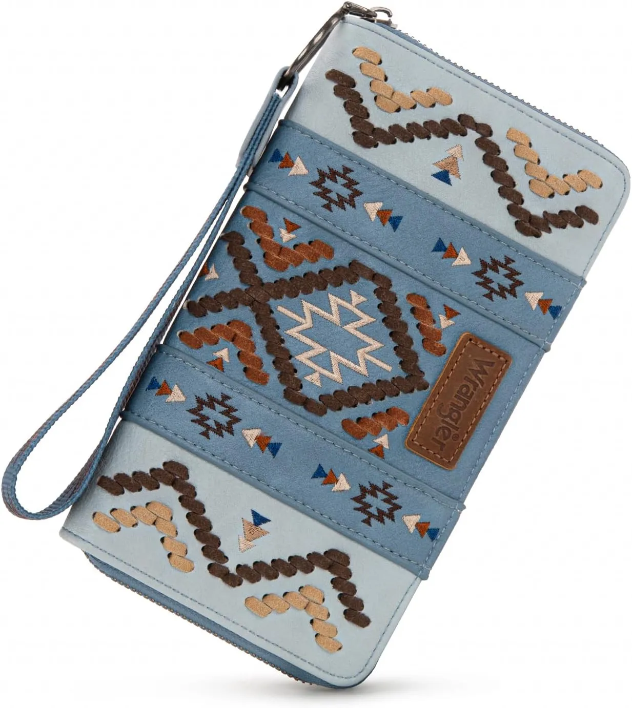 Wrangler Wallet Wristlet Aztec Clutch Long Purse Boho Credit Card Holder Wallet