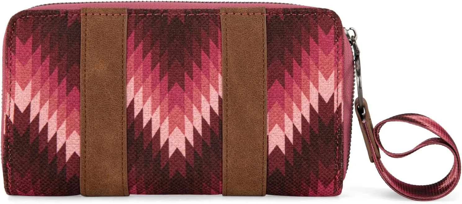 Wrangler Wallet Wristlet Aztec Clutch Long Purse Boho Credit Card Holder Wallet
