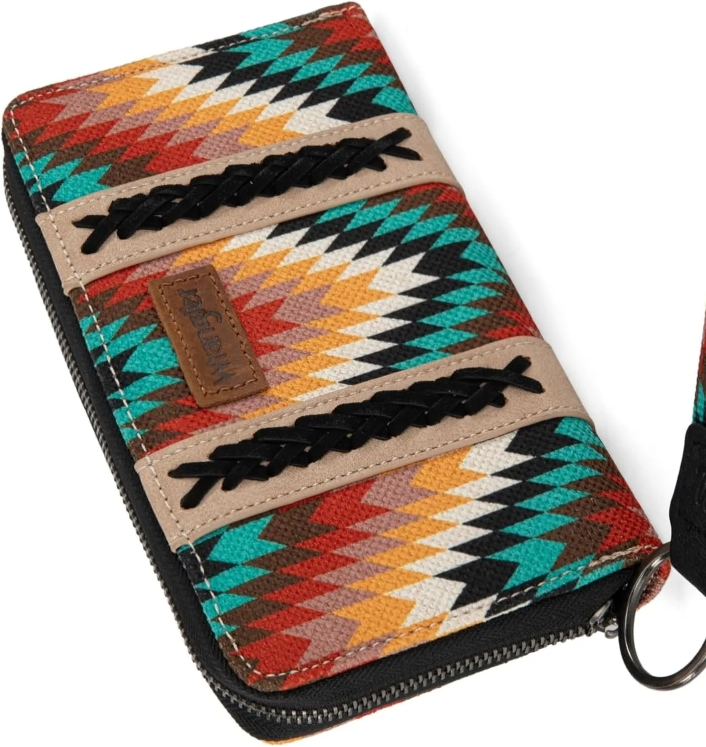Wrangler Wallet Wristlet Aztec Clutch Long Purse Boho Credit Card Holder Wallet