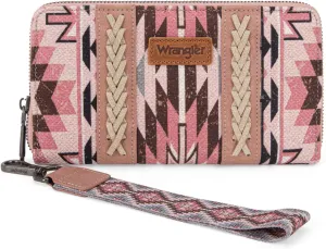 Wrangler Wallet Wristlet Aztec Clutch Long Purse Boho Credit Card Holder Wallet