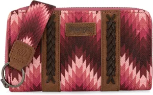 Wrangler Wallet Wristlet Aztec Clutch Long Purse Boho Credit Card Holder Wallet