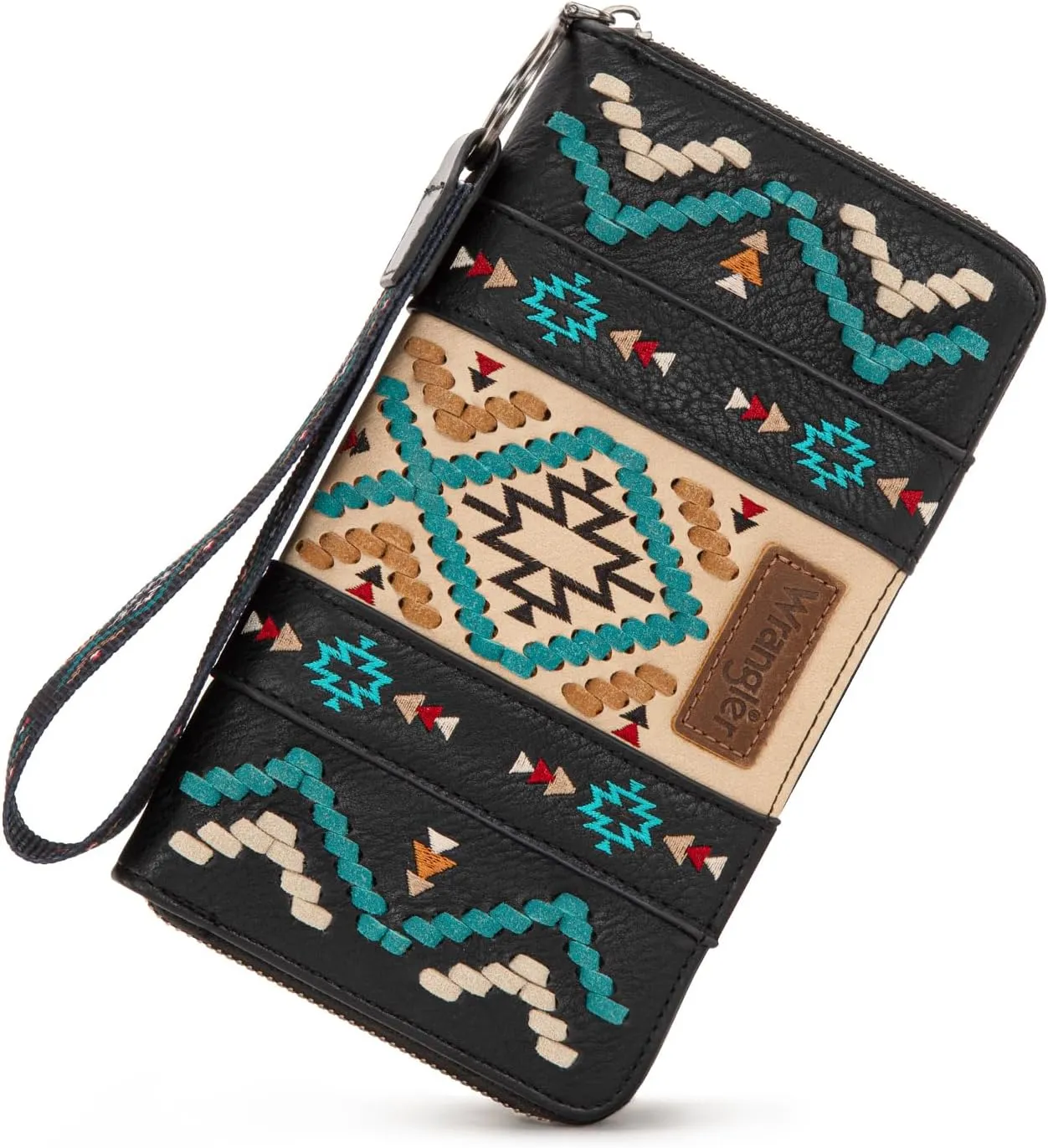 Wrangler Wallet Wristlet Aztec Clutch Long Purse Boho Credit Card Holder Wallet