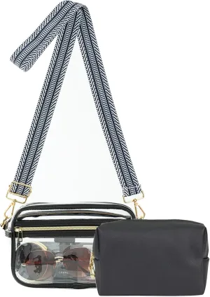 WYCY Clear Bag for Stadium Events Small Clear Purse for Women Stadium Approved Crossbody Bag for Concerts Sports Festivel