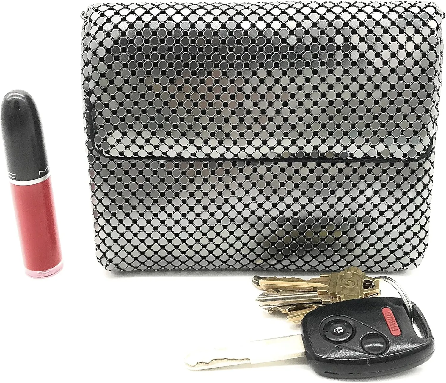 X-Small Women clutch metal mesh evening purse bag for Cocktail Party Prom Wedding Banquet