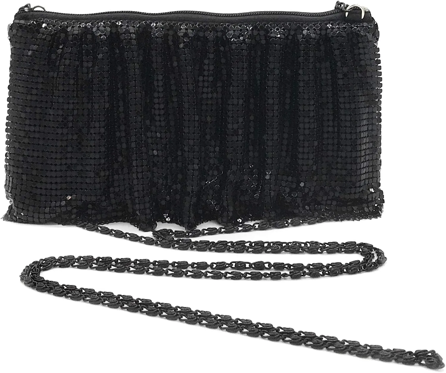 X-Small Women Evening Clutch Metal Mesh purse handbag with shoulder chain strap for Cocktail Party Prom Wedding