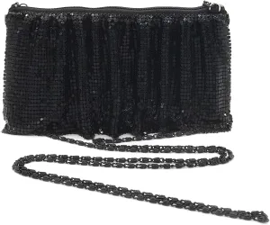 X-Small Women Evening Clutch Metal Mesh purse handbag with shoulder chain strap for Cocktail Party Prom Wedding