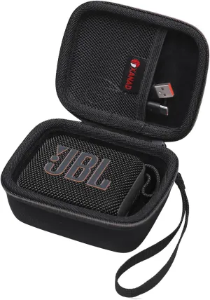 XANAD Hard Case for JBL GO 4/ GO 3 Portable Bluetooth Speaker - Travel Protective Carrying Storage Case Bag(Black)