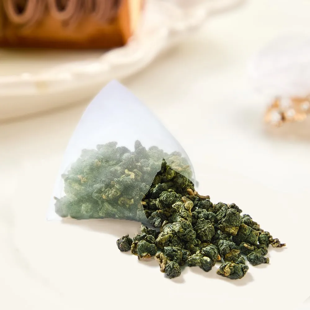 XIEJINJI Oolong Tea - Taiwan Dongding Oolong Tea Bags, 3.2g x 50 Count, Pyramid Teabag, Whole Leaf, Mild Fermentation