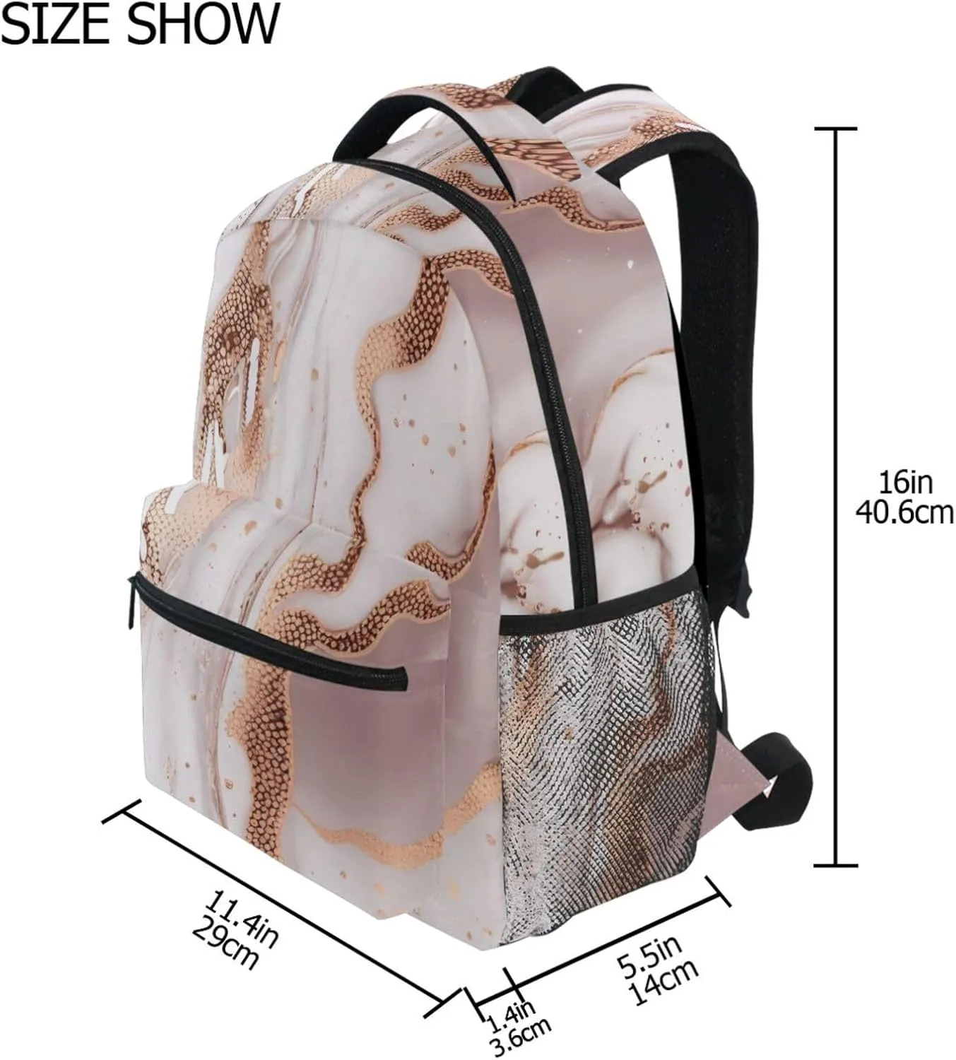 xigua Blue Butterfly Backpacks Waterproof Laptop Casual Daypack Tablet Travel Backpack School Bag with Multiple Pockets