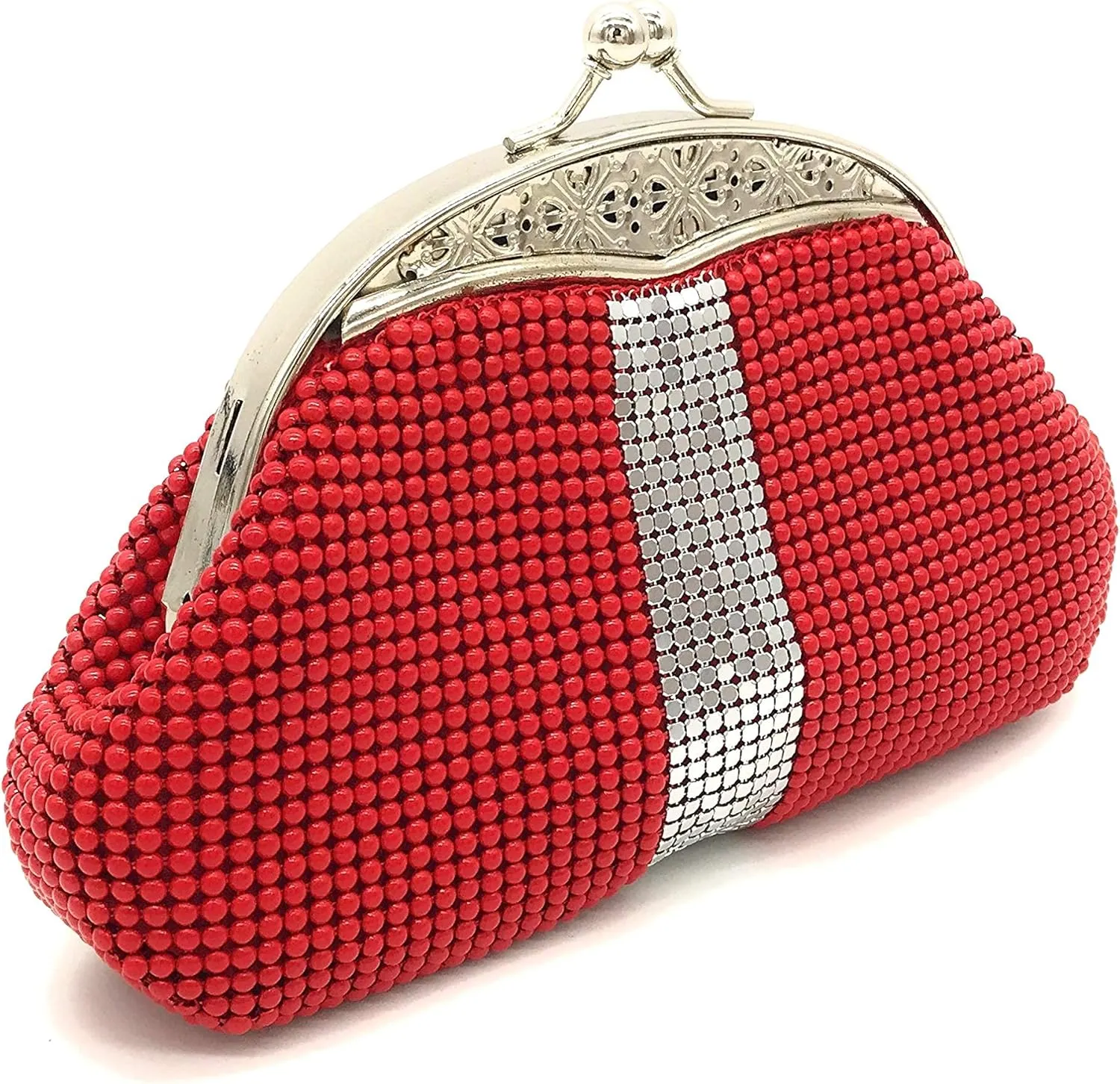 XX-Small Women clutch metal mesh purse for Cocktail Party Prom Wedding Banquet