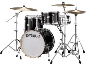 Yamaha Stage Custom Birch 3pc Bop Drum Shell Pack - 18" Kick, Raven Black