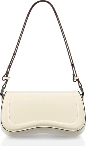 YDSIII Shoulder Bag, Women's Vintage Vegan Leather Shoulder Purse with Adjustable Strap