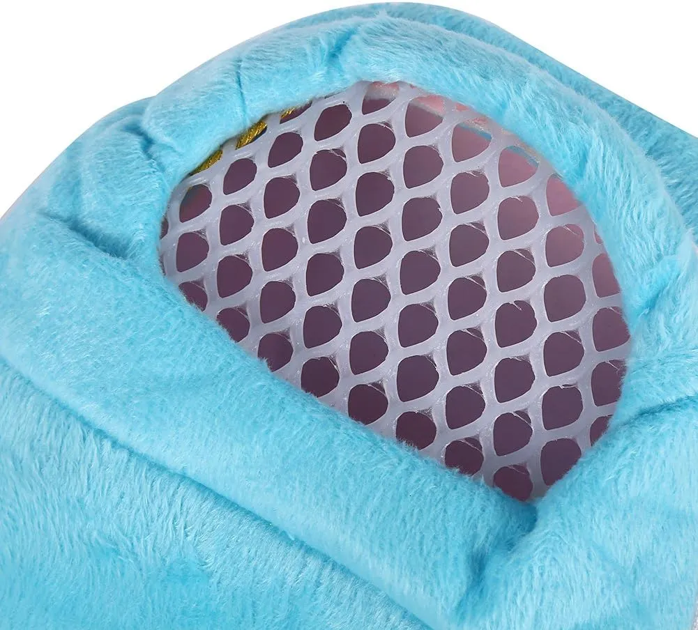 Yosoo Portable White Mesh African Hedgehog Hamster Breathable Pet Dog Carrier Bags Handbags Puppy Cat Travel Backpack (M, White Mesh - Blue)