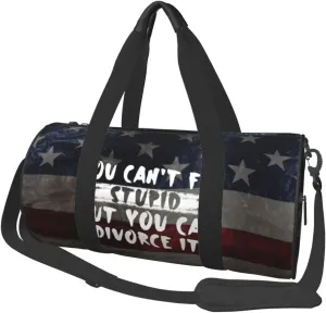 You Can'T Fix Stupid But You Can Divorce It Duffel Bag Gym Bag Travel Sports Tote Large Foldable Beach Swim Yoga5