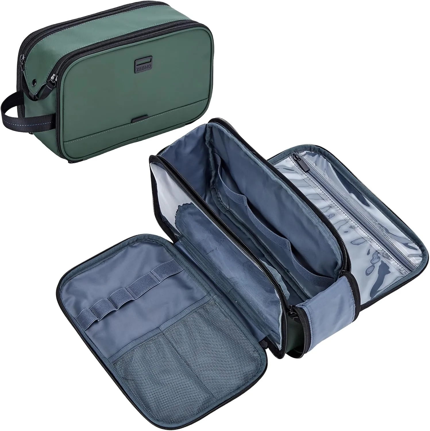 ZEEMO Toiletry Bag for Men, Water-resistant and Leak-Proof Dopp Kit with Large Capacity for Toiletries