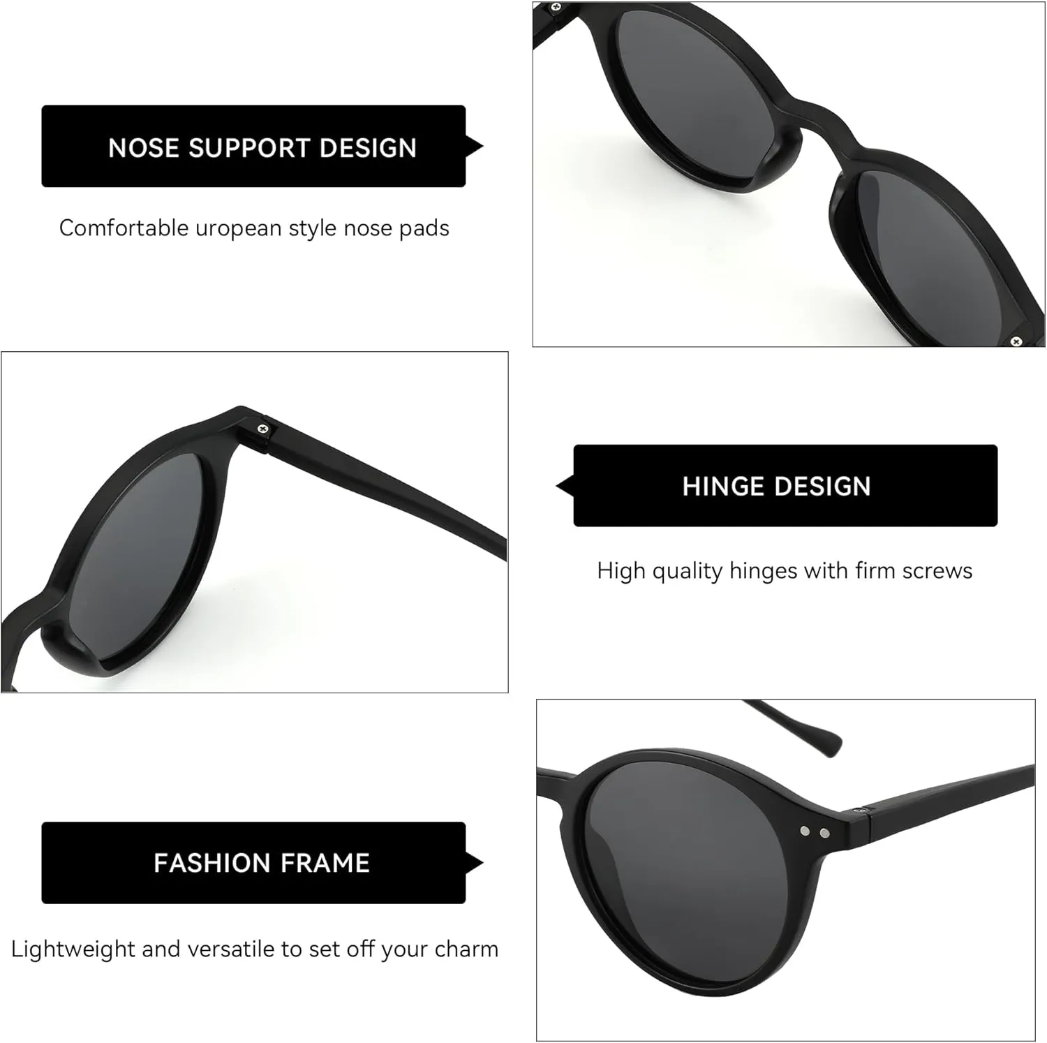 ZENOTTIC Polarized Round Sunglasses, Stylish Sunglasses for Men and Women Retro Classic, Multi-Style Selection