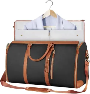 Zentotex Foldable Travel Bag, Zentotex Deluxe Foldable Travel Bag, Zentotex Foldable Travel Bag with Wheels, High Capacity Folding Suit Luggage (Elegant Black)