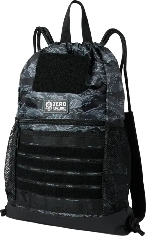Zero Foxtrot Tactical Drawstring Bag - Black Tiger Stripe