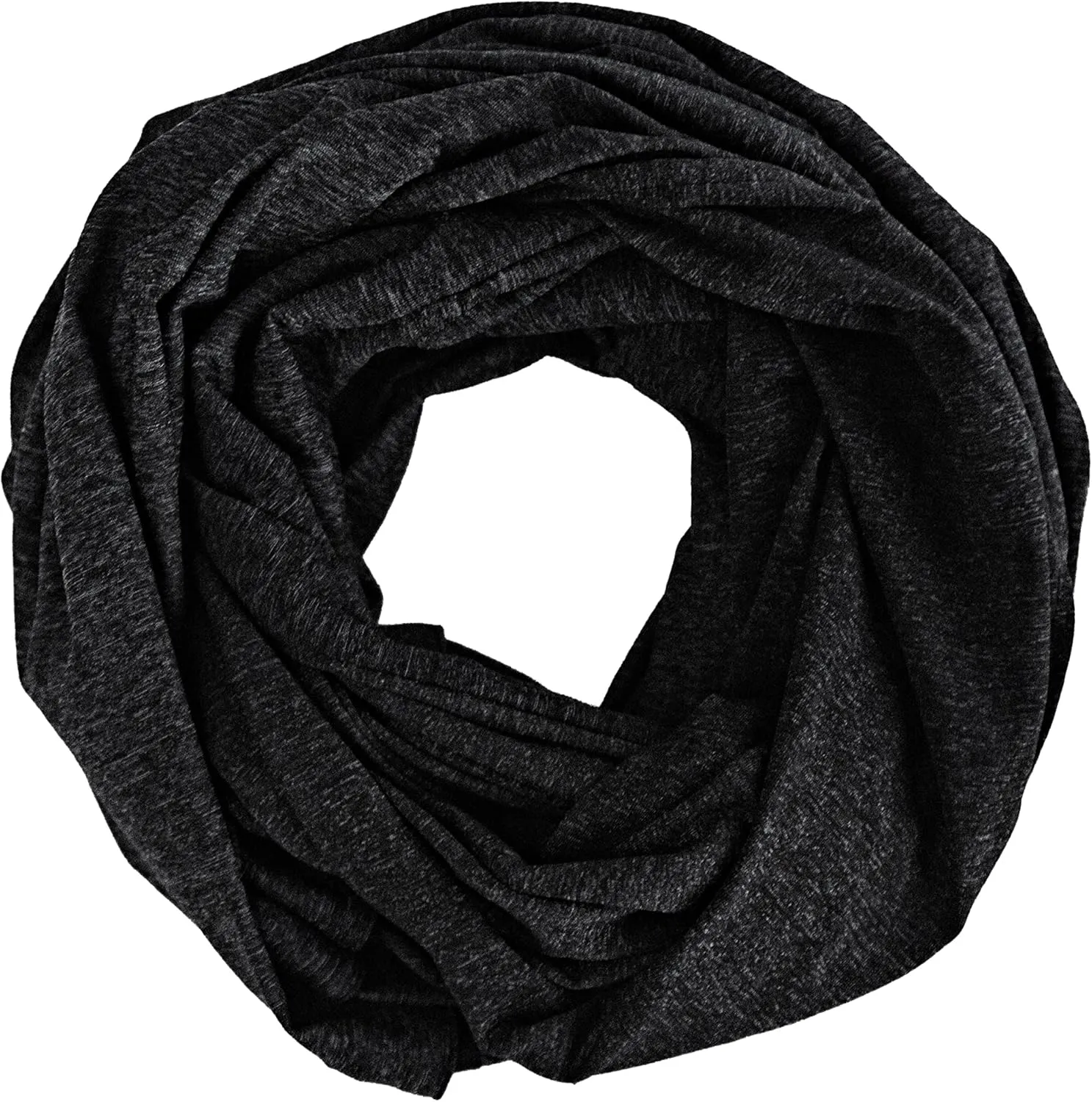 Zero Grid Infinity Travel Scarf Loop with Hidden Zipper Pockets for Passport, Phone, Cash, Cards