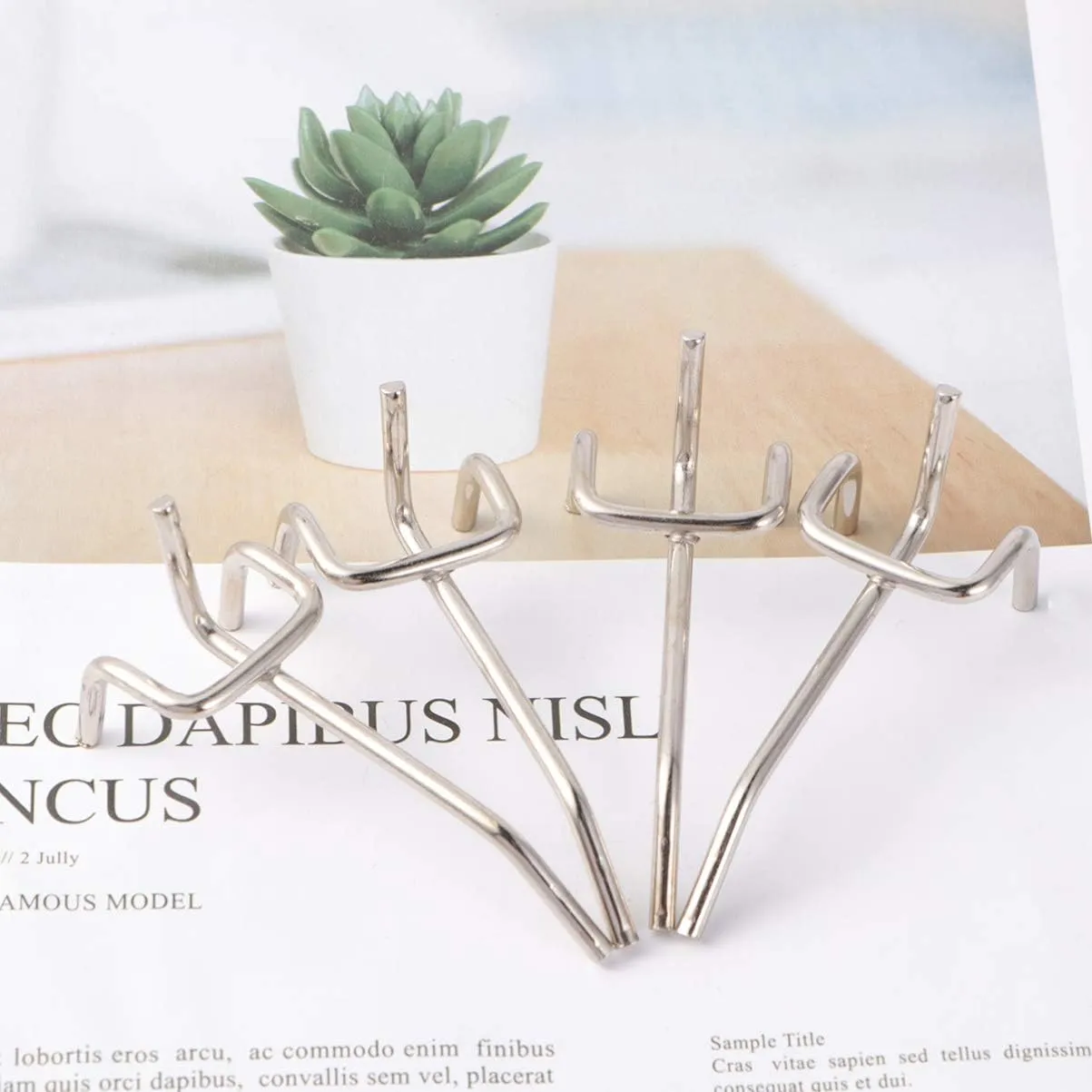 Zerodeko 50Pcs Triangular Hole Board Hooks Hangers for Doors for Hanging Bags Towels Keys Storage for Dorms Apartments Bathrooms and Bedrooms