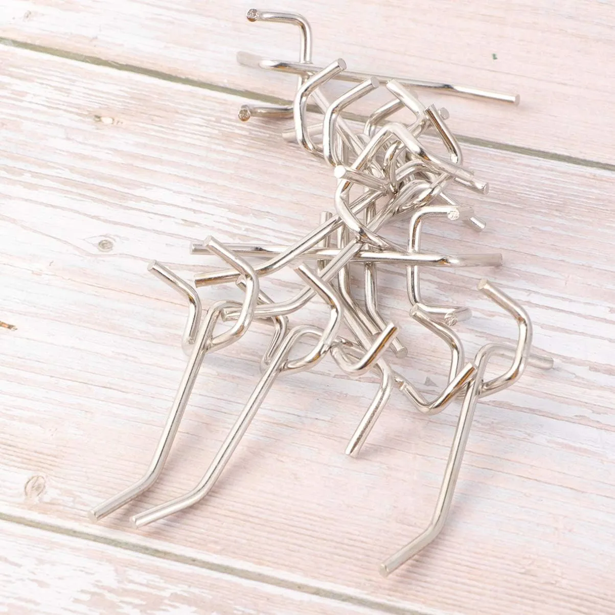 Zerodeko 50Pcs Triangular Hole Board Hooks Hangers for Doors for Hanging Bags Towels Keys Storage for Dorms Apartments Bathrooms and Bedrooms