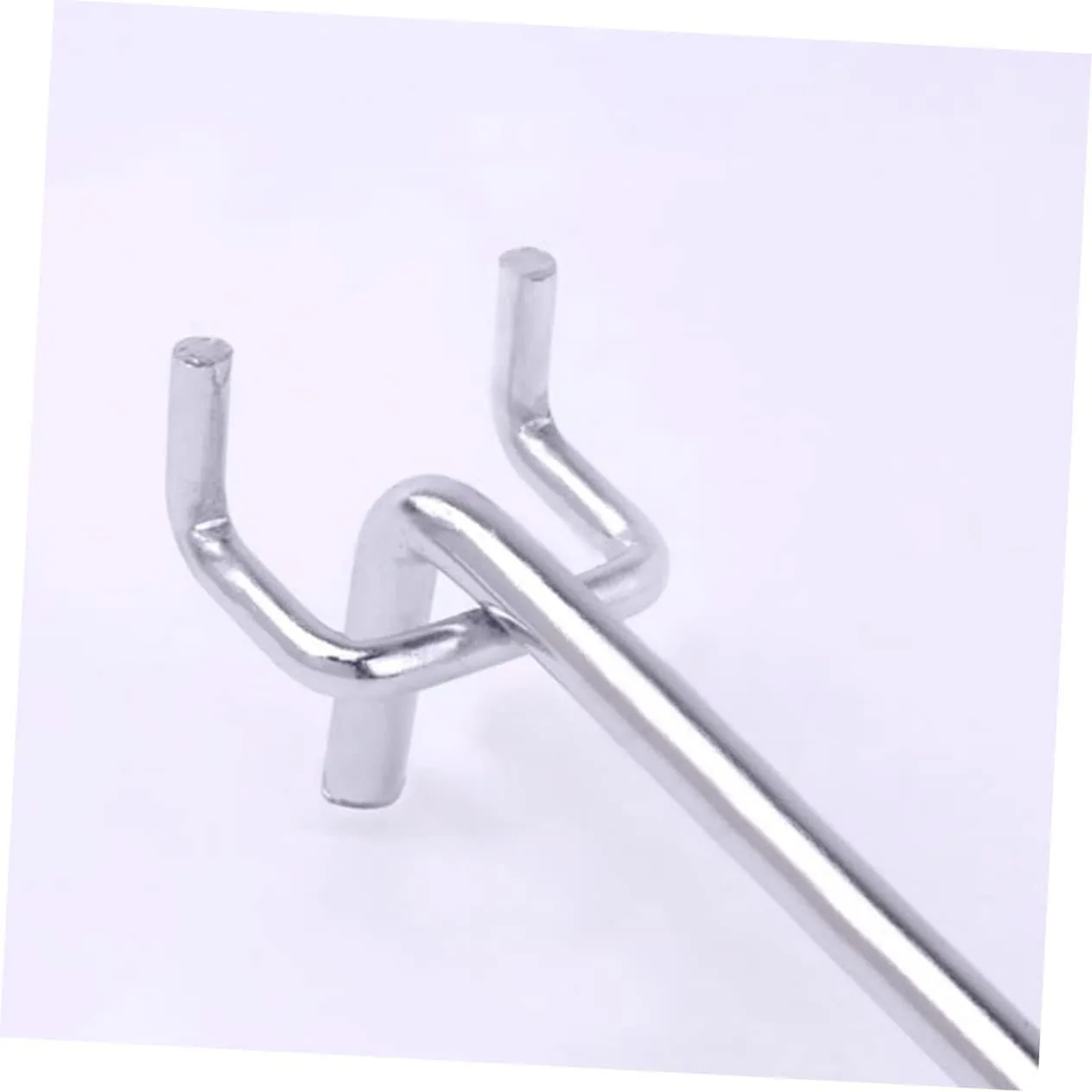 Zerodeko 50Pcs Triangular Hole Board Hooks Versatile Hanging Hooks for Doors Cabinets and Shelves Storage for Towels Keys and Bags No Tools Required