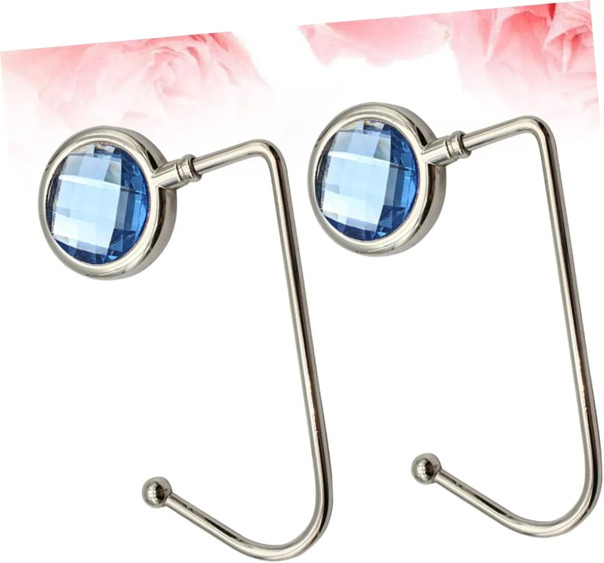 Zerodeko Purse Hooks 2 Pack Handbag Hooks for Desk Bag Hanger Instant Hanger No-Slip Pad Attractive Design