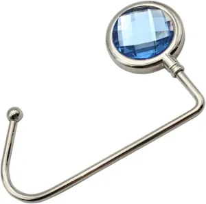 Zerodeko Purse Hooks 2 Pack Handbag Hooks for Desk Bag Hanger Instant Hanger No-Slip Pad Attractive Design