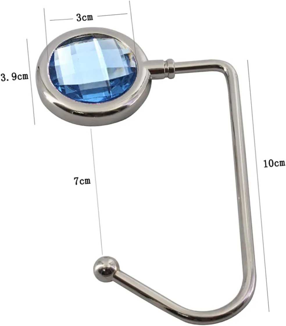 Zerodeko Purse Hooks 2 Pack Handbag Hooks for Desk Bag Hanger Instant Hanger No-Slip Pad Attractive Design