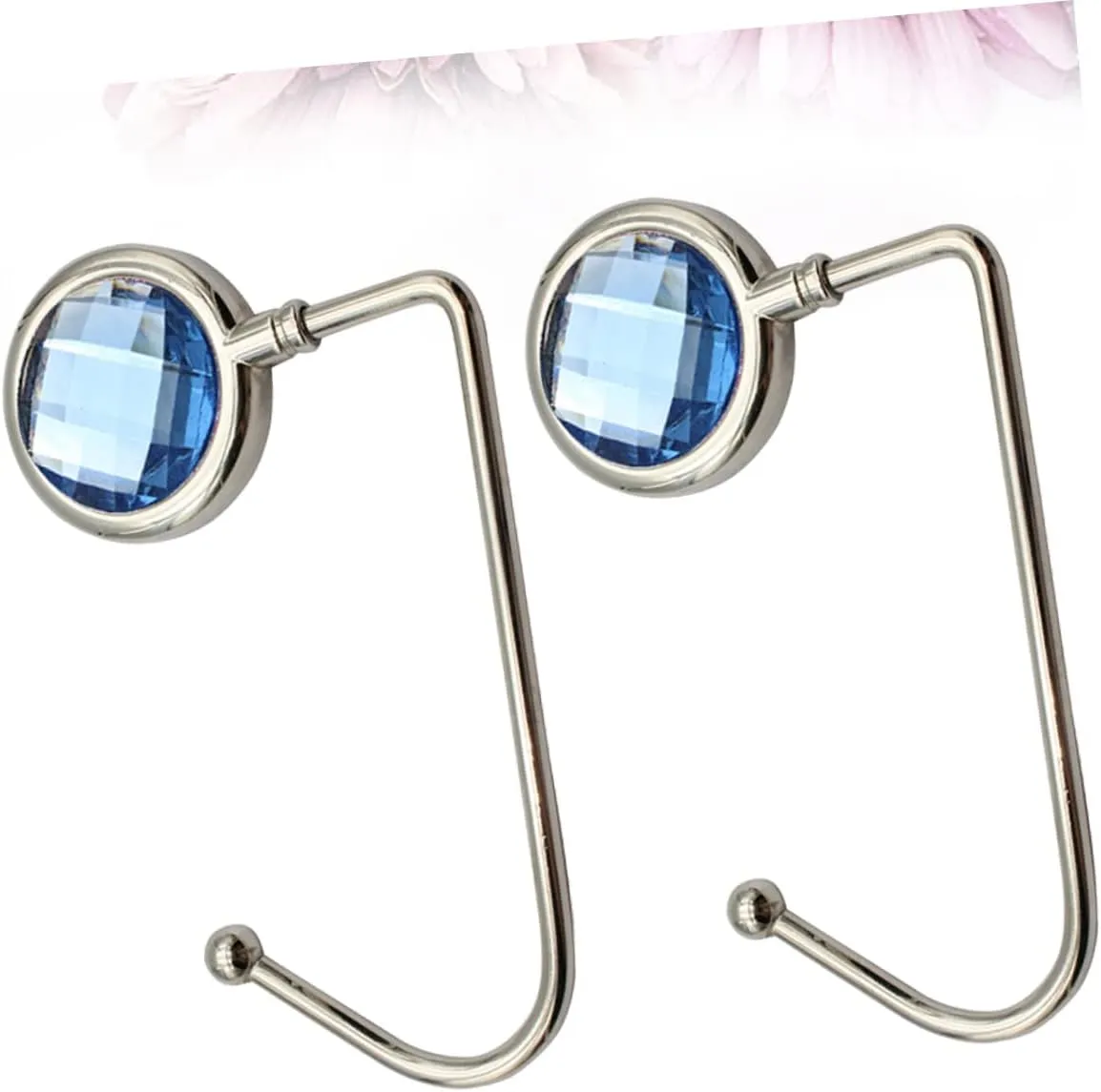 Zerodeko Purse Hooks 2 Pack Handbag Hooks for Desk Bag Hanger Instant Hanger No-Slip Pad Attractive Design