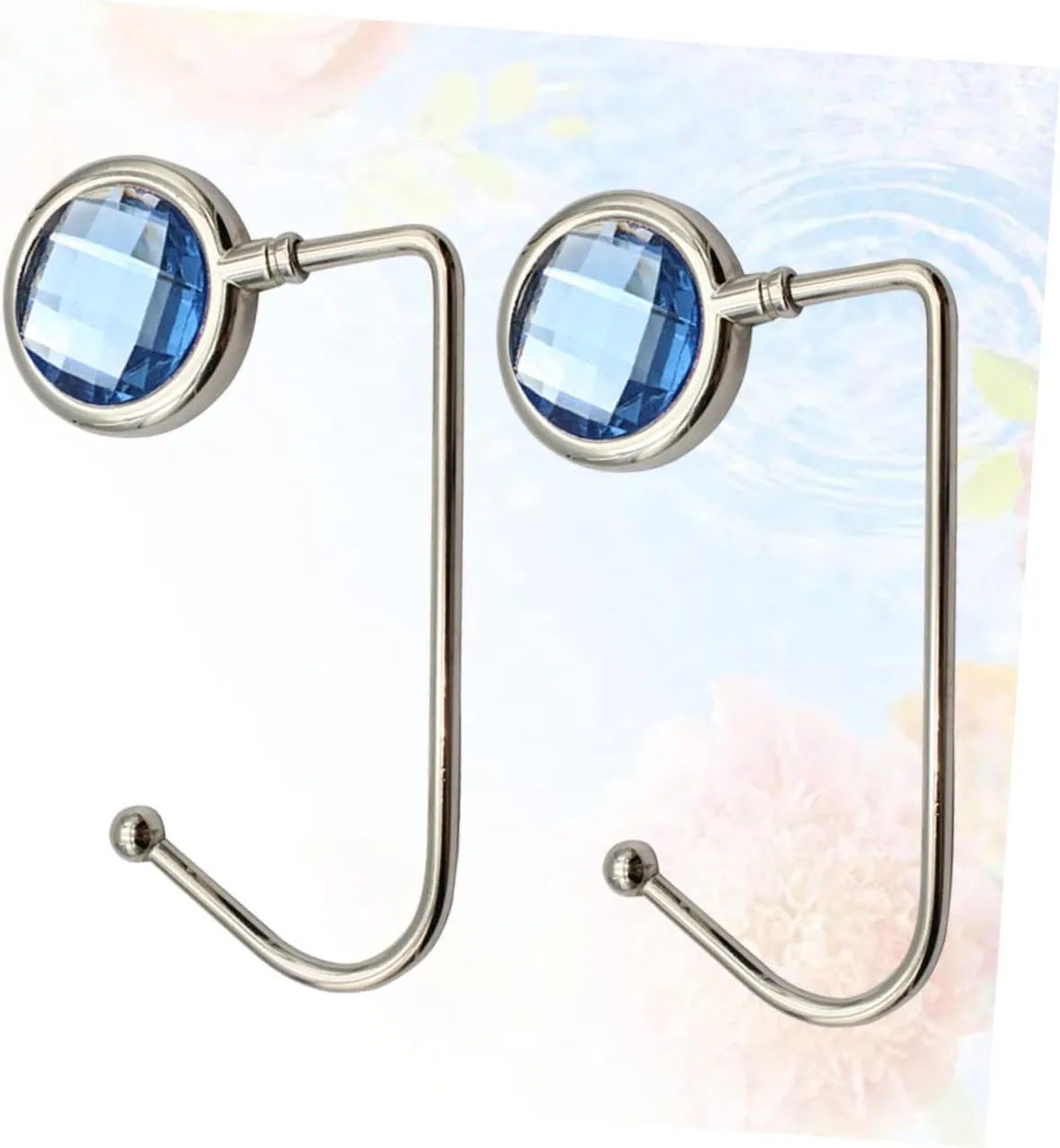 Zerodeko Purse Hooks 2 Pack Handbag Hooks for Desk Bag Hanger Instant Hanger No-Slip Pad Attractive Design