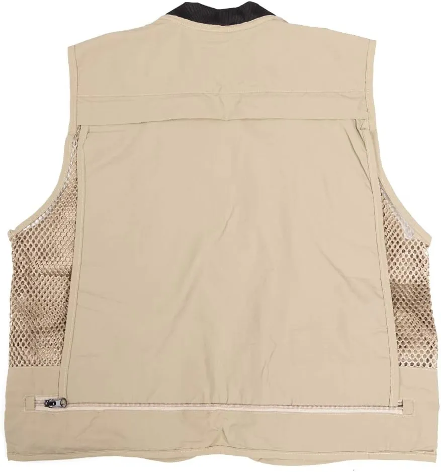 Ziker Women Mesh Breathable Outdoor Quick Dry Safair Cargo Fishing Travel Vest with Multiple Pockets