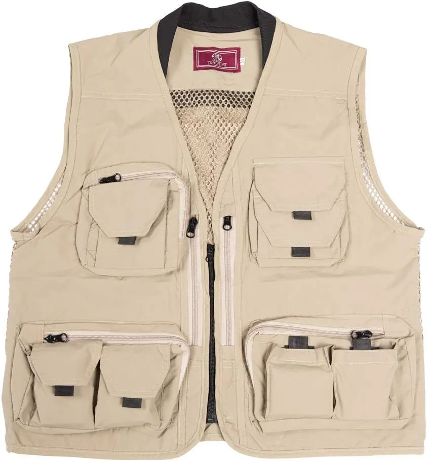Ziker Women Mesh Breathable Outdoor Quick Dry Safair Cargo Fishing Travel Vest with Multiple Pockets