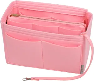 ZTUJO Purse Organizer Insert, Felt Bag Organizer with Metal Zipper, Handbag & Tote Shaper, For Speedy Neverfull Tote, 7 Sizes